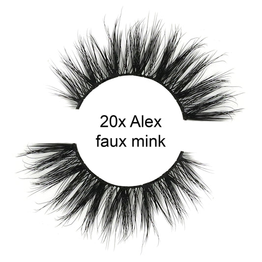 Alex Lashes x 20 | Faux Mink