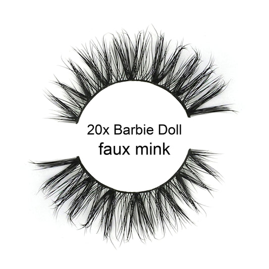 20x Barbie Doll | Faux Mink