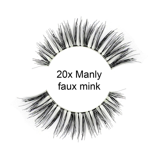 20 x Manly | Natural Human Hair Sale Lashes